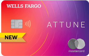 Tarjeta de Crédito Wells Fargo Attune(SM) con chip y tecnología de pago sin contacto.