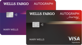 Tarjetas de crédito Wells Fargo Autograph Visa y Autograph Journey Visa.