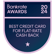 Bankrate AWARDS 2024 BEST CREDIT CARD FOR FLAT-RATE CASH BACK