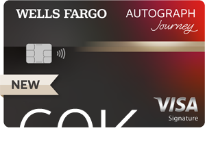 Wells Fargo Autograph Journey(SM) Visa Signature card – 60K Bonus points