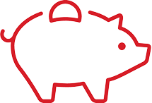 Piggy bank icon