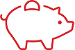 Piggy bank icon