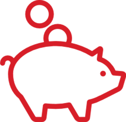 Piggy back icon