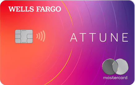 Wells Fargo Attune (Registered) Card with chip and contactless tap to pay technology